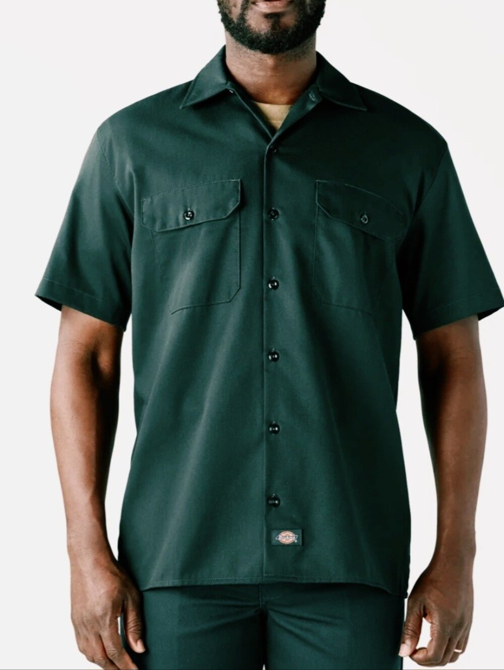 Dickies Mens XLT HUNTER GREEN PRO WORK SHIRT SHORT SLEEVE NEW